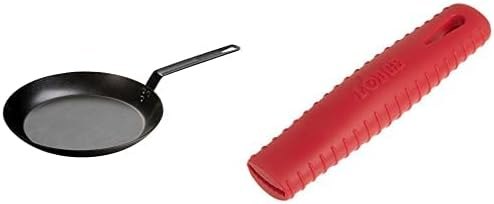 Lodge 12-Inch Carbon Steel Skillet + Silicone Handle Holders