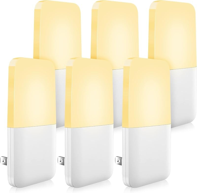 MAZ-TEK Plug in Night Light, Warm White LED Nightlights with Smart Dusk to Dawn Sensor for Kids, Nursery, Ideal for