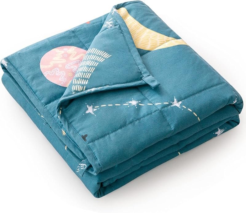 Mr. Sandman Weighted Blanket 3 Pounds Washable, Best for 20-40lb Breathable Cotton Heavy Blanket with Nontoxic Glass