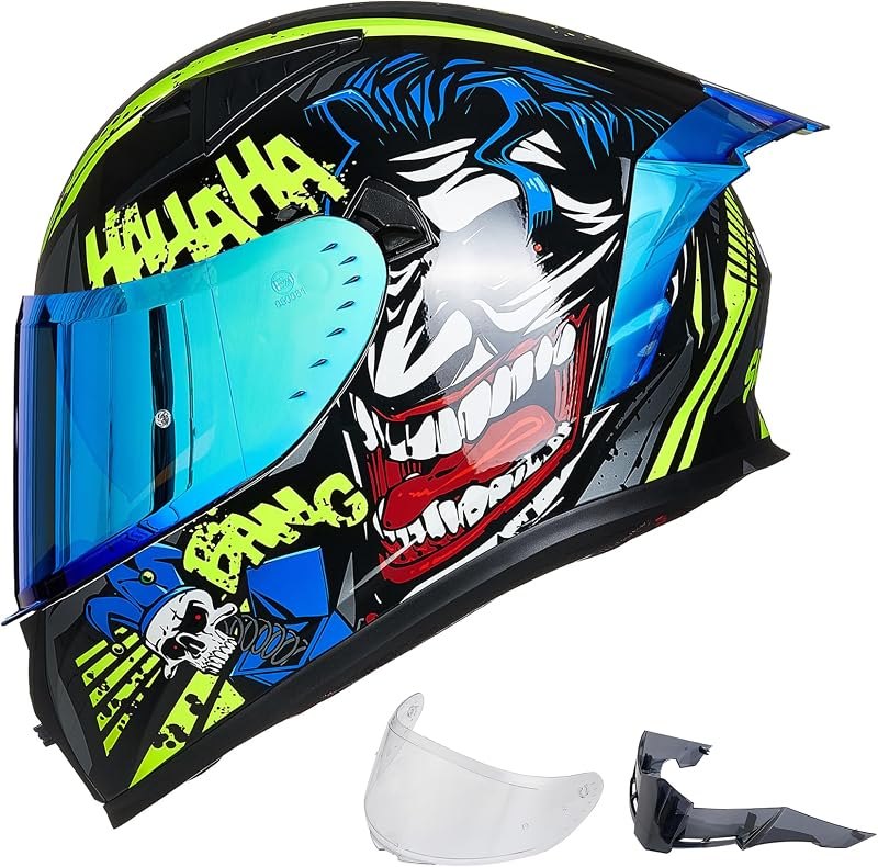 ILM Motorcycle Helmet Full Face with Pinlock Compatible Motocross DOT Z501