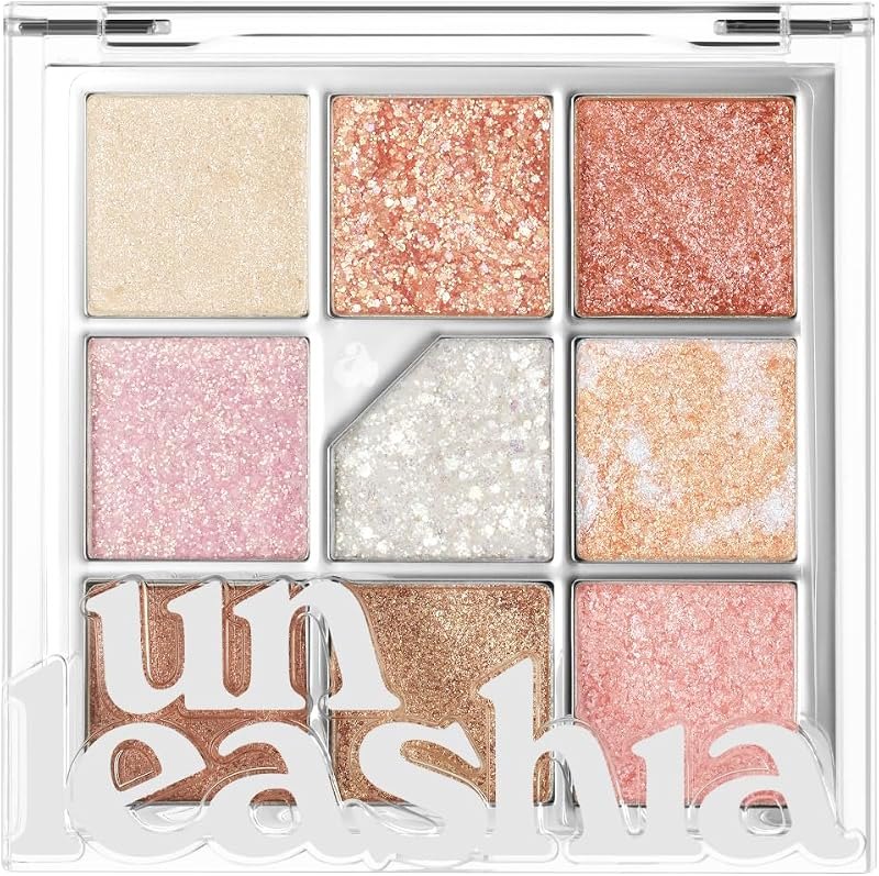 UNLEASHIA Glitterpedia Eye Shadow Palette NO1 - Shimmer Eyeshadow Palette with Versatile Glitter Textures - Eye Makeup