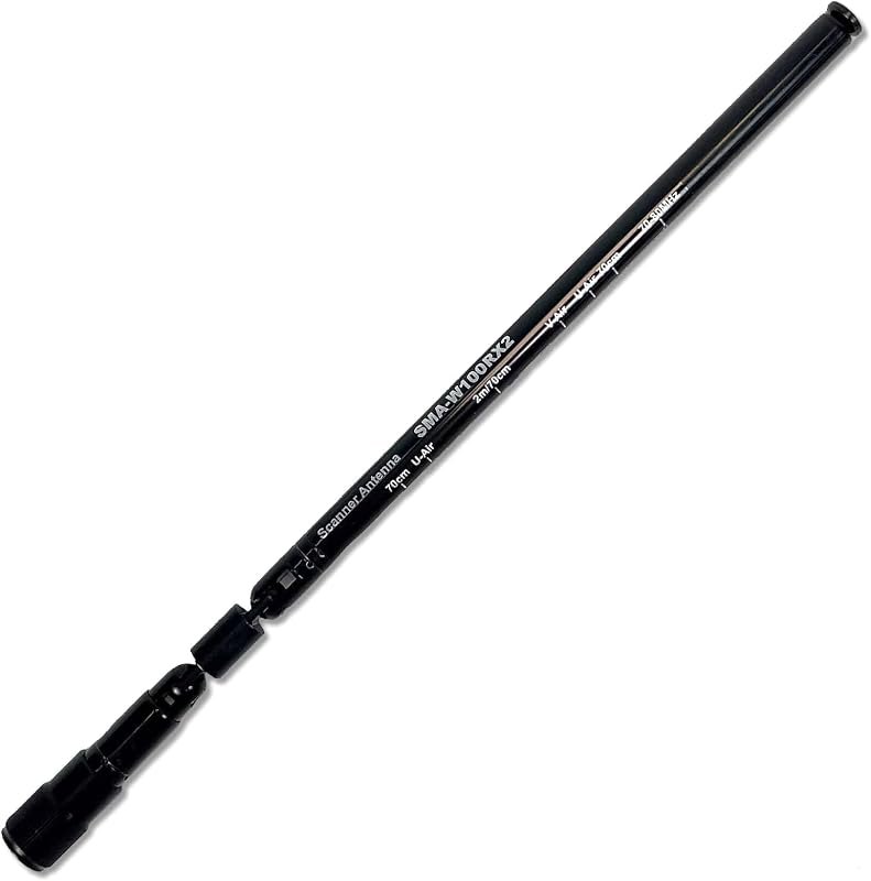 Comet SMA-W100RX2 Telescopic Handheld Antenna 2M/70cm Dual-Band Portable Ham Radio Antenna Flexible Stainless Steel