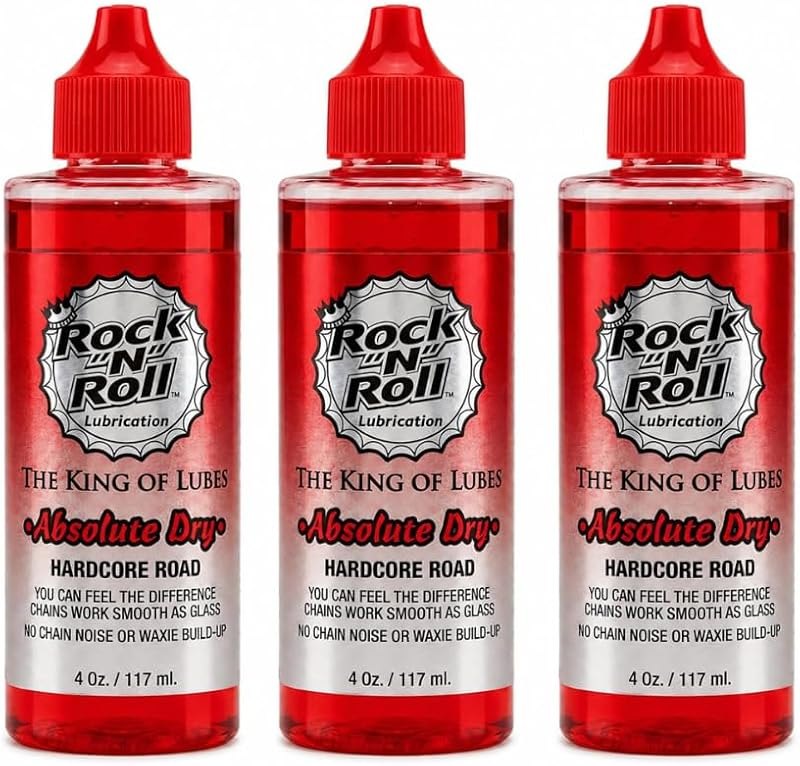 Rock N Roll Rock-N-Roll Absolute Dry LV Bicycle Chain Lube Made for Road Bikes - 4oz - (Pack of 3)