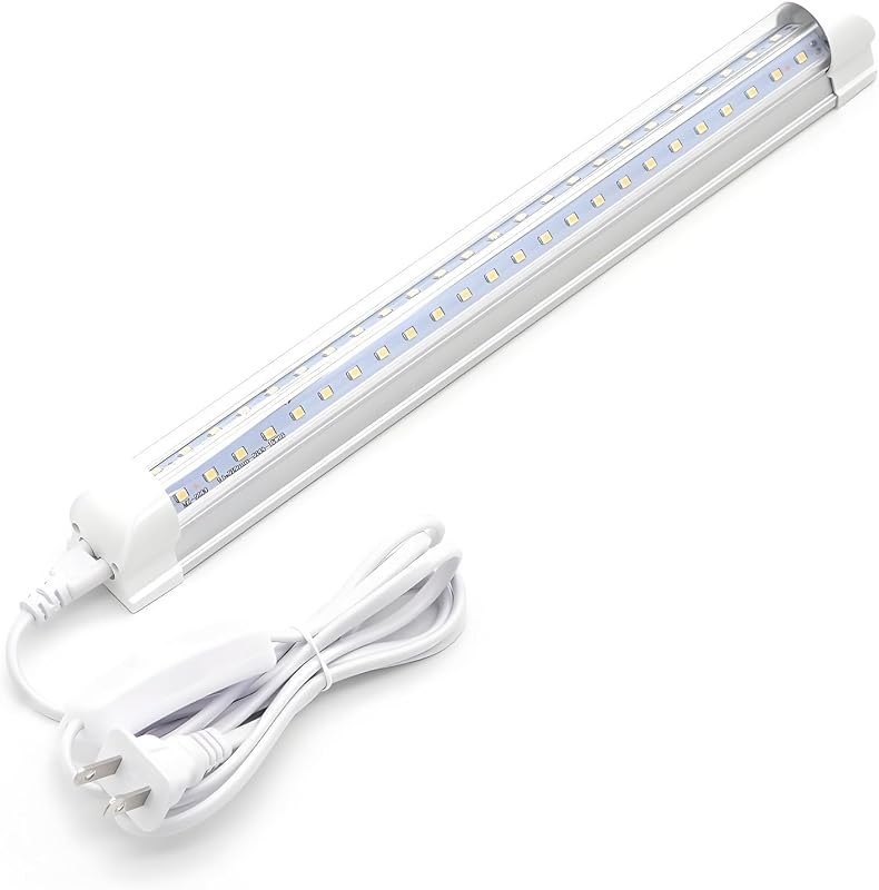 KALINA T8 V-Shape Integrated Single Fixture, 1FT Led Tube, 1080lm, 5000k White, 9W, Utility Shop, Ceiling and Under