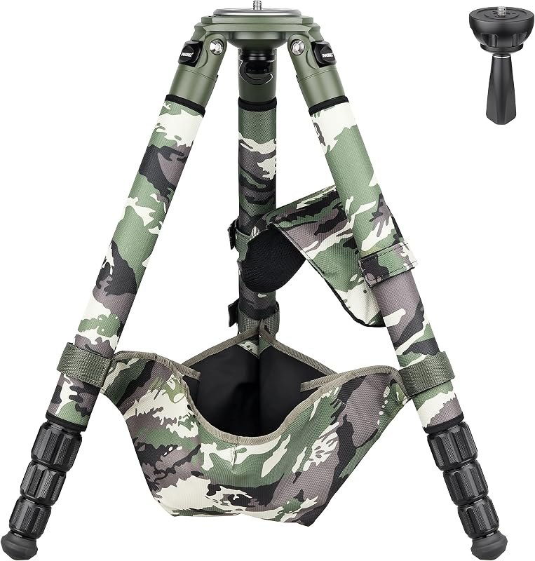 Portable Carbon Fiber Tripod-INNOREL LT324CG Professional Heavy Duty Tripod Stand with 75mm Adapter for Camera,Bird