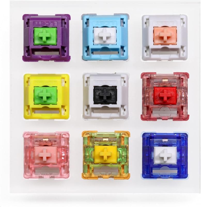 KPREPUBLIC Acrylic Switch Tester 9X9 LCET Switch for Mechanical Keyboard Joker Pink White Black Queen Blue Grace
