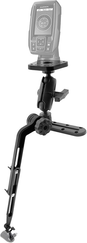 Fish Finder Track Mount with Transducer Mounting Arm for Kayak Boat — lowrance elite fs 7x for lowrance elite