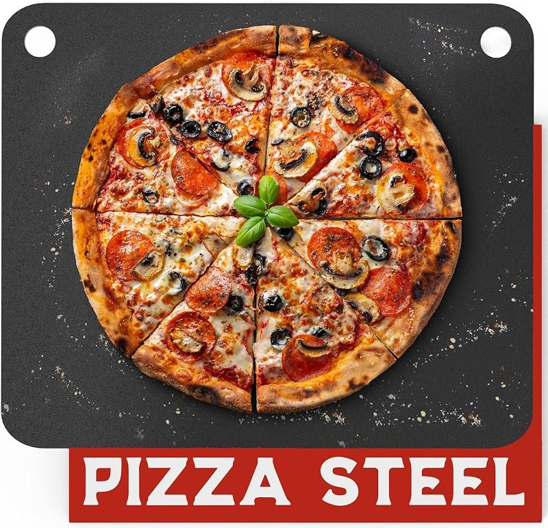 Primica Pizza Steel XL for Oven & Grill,16"x13.4", The Ultimate Crust Game Changer, Perfect for Oven Baked Pizza with