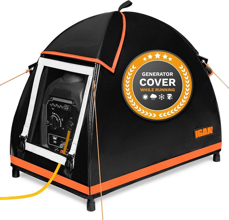 IGAN Small Inverter Generator Tent Cover While Running, Compatible for Honda and Most 1000~2300 Watts Generators