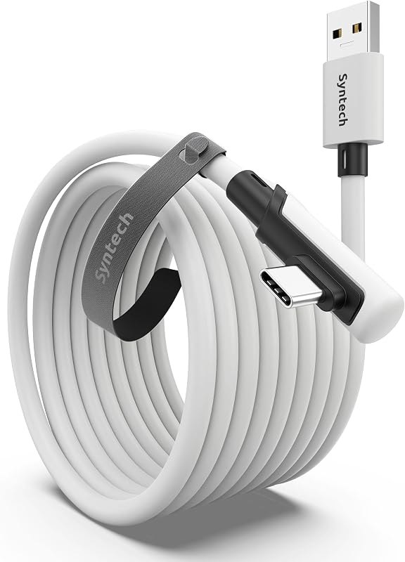Syntech Link Cable 16FT, USB 3.0 to USB Cable for Meta Quest 3/3S/2, Pico 4 — Quest link cable for quest link cable