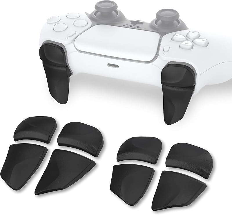 PlayVital Blade 2 Pairs Shoulder Buttons Extension Triggers for ps5 Controller, Game Improvement Adjusters for PS