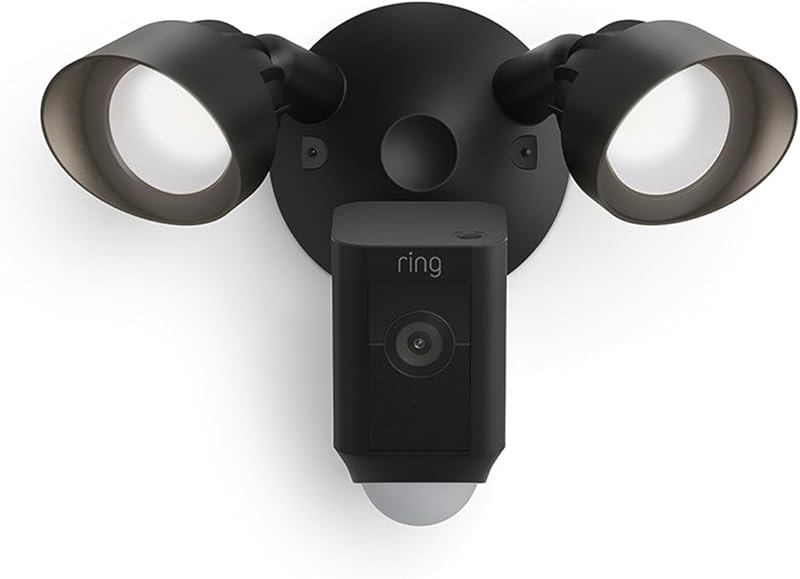 Floodlight Cam Plus with Plug-In Mount - Plug-in power Outdoor Camera, 1080p Video, Live View with Color Night Vision