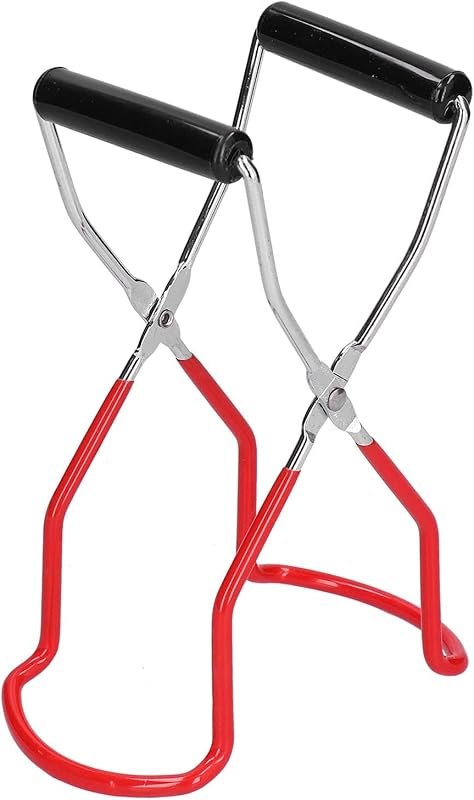Canning Jar Lifter Tongs, Red Anti-Scald Secure Grip