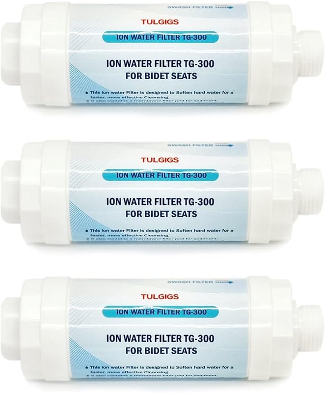 ION Filter TG300 - Premium Bidet Water Filter Set for Electronic Bidet Toilet Seats (3Pieces) — bidet replacement