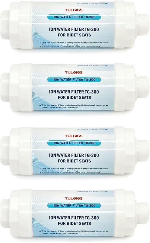 ION Filter TG300 - Premium Bidet Water Filter Set for Electronic Bidet Toilet Seats (4Pieces) — bidet replacement