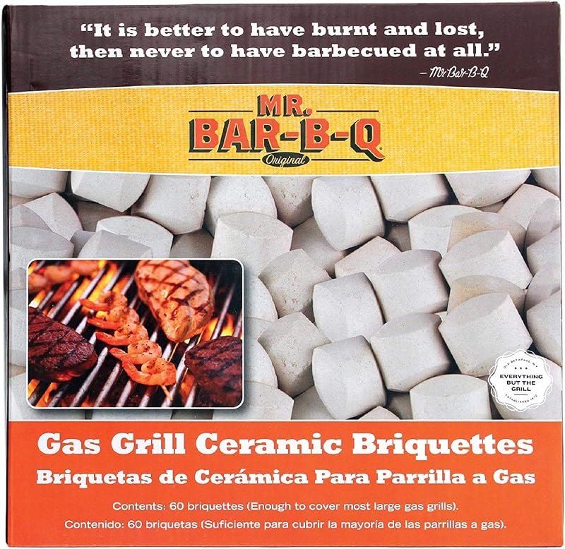 Mr. Bar-B-Q Ceramic BBQ Briquettes for Gas Grills, 60-Pack — bbq ceramic briquette for bbq ceramic briquette
