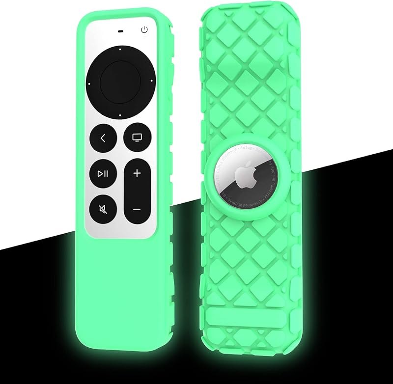 Remote Case for Apple Siri Remote 2021/2022 (2nd/3rd Gen), Anti-Lost Anti-Slip Durable Silicon Shockproof Rubber Cover