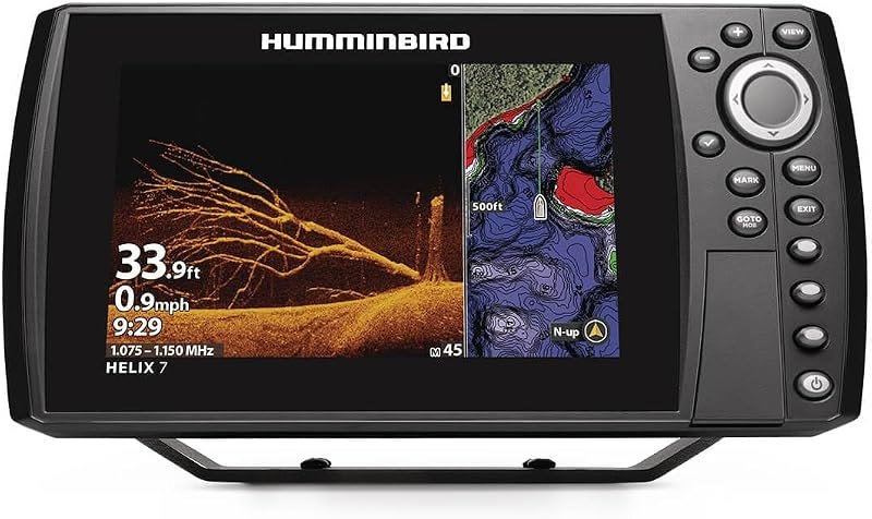 Humminbird Helix 7 G4N GPS Fish Finder with Dual Spectrum Chirp Sonar & MEGA Down Imaging — GPS fish finder combo for
