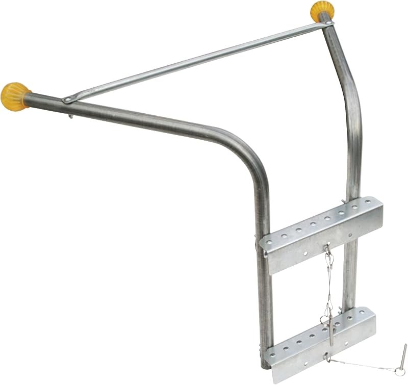 Tie Down Roof Zone Height Adjustable Roofing Standoff Safety Ladder Stabilizer w/Surface Protection — ladder safety