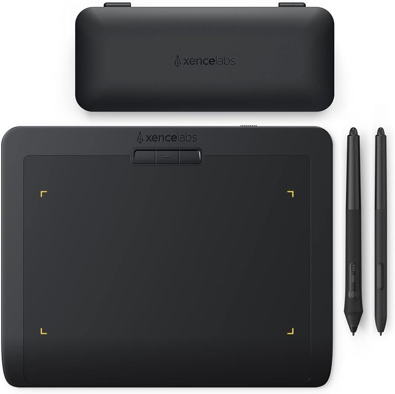 XENCELABS Drawing Tablet Small, Portable Wireless Graphic Tablets, Ultrathin Pen Tablet with 2 Battery-Free Stylus