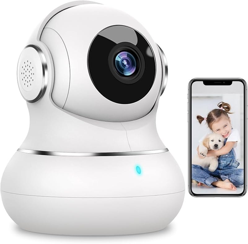 litokam Security Camera Indoor 2K, 360 Pan/Tilt Cameras for Home Security with Motion Detection, Baby Monitor for