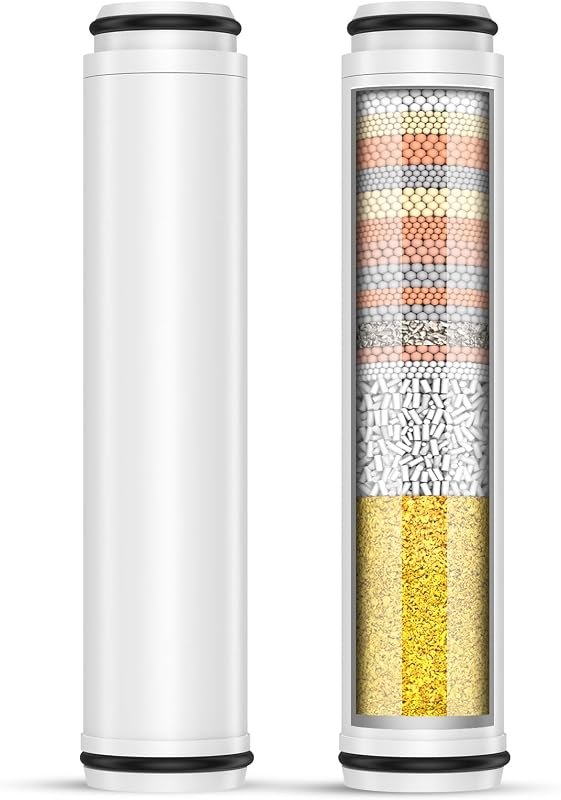 FEELSO Shower Filter for Handheld Shower Head, 2 PCS Replacement Filters — hard water shower filter for hard water