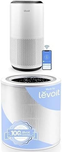 Core 400S-P Air Purifier and Genuine Replacement Filter, Supports HEPA Sleep Mode, High-Efficiency Activated Carbon
