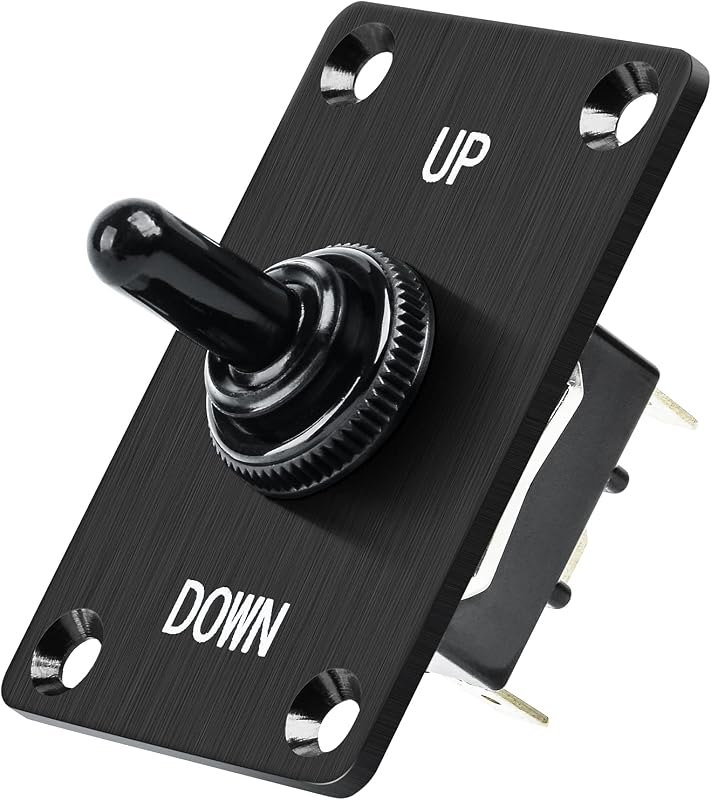 Boat Trim Switch, Briidea Marine Toggle Up Down Switch for RV Boat 12V 15A On Off On Momentary Panel 3Pin Control —