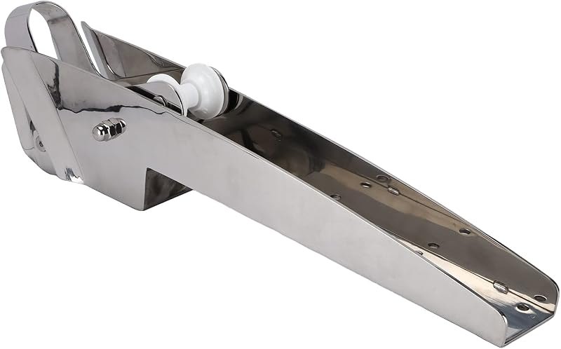 24 inch Boat Bow Anchor Roller Bracket for Marine Vessels Heavy Duty 316 Stainless Steel, Fits Anchors 22 44 lbs
