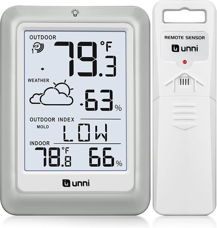 Indoor Outdoor Thermometer Hygrometer Wireless Weather Station — indoor outdoor humidity monitor for indoor outdoor