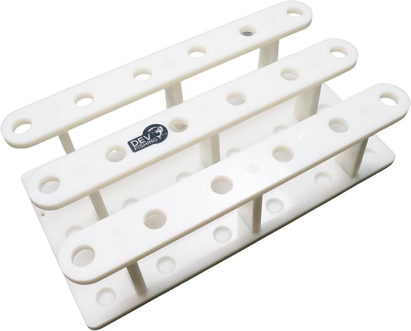 18 Pole Fishing Rod Holder Rack for Garage Heavy Duty Outdoor Boat Dock Storage — fishing rod storage rack for fishing