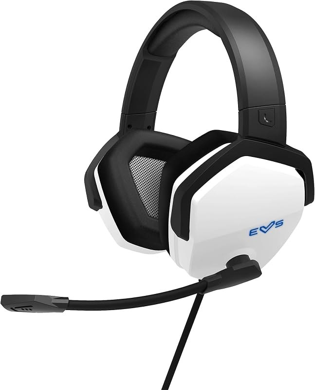 Energy Sistem Gaming Headset ESG 4 Surround 7.1 White (Headphones LED Lighting, 7.1 Surround Sound, Leather Ear Pads)