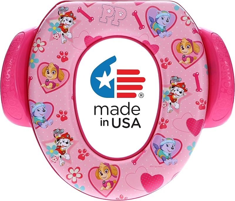 Nickelodeon Paw Patrol "Skye and Everest" Soft Potty Seat for Toilet Training Kids, Pink, Standard — toddler potty