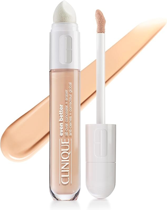 Clinique Even Better All-Over Full Coverage Concealer + Eraser Makeup For Dark Undereye Circles — concealer for dark
