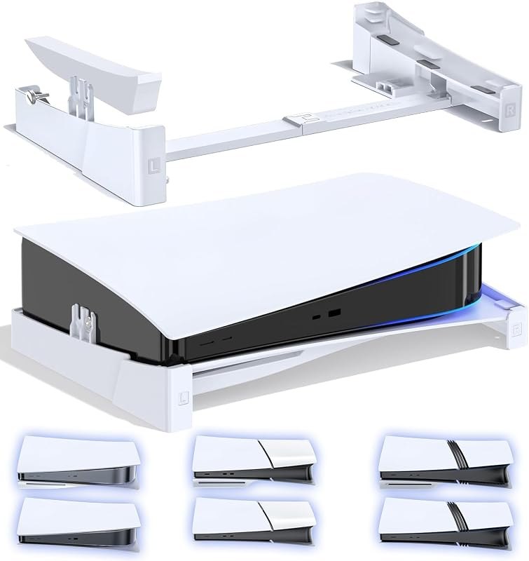 OIVO PS5/Slim/Pro Horizontal Stand for Disc & Digital Console, Stable PS5 Accessories Base Stand with Upgraded Support