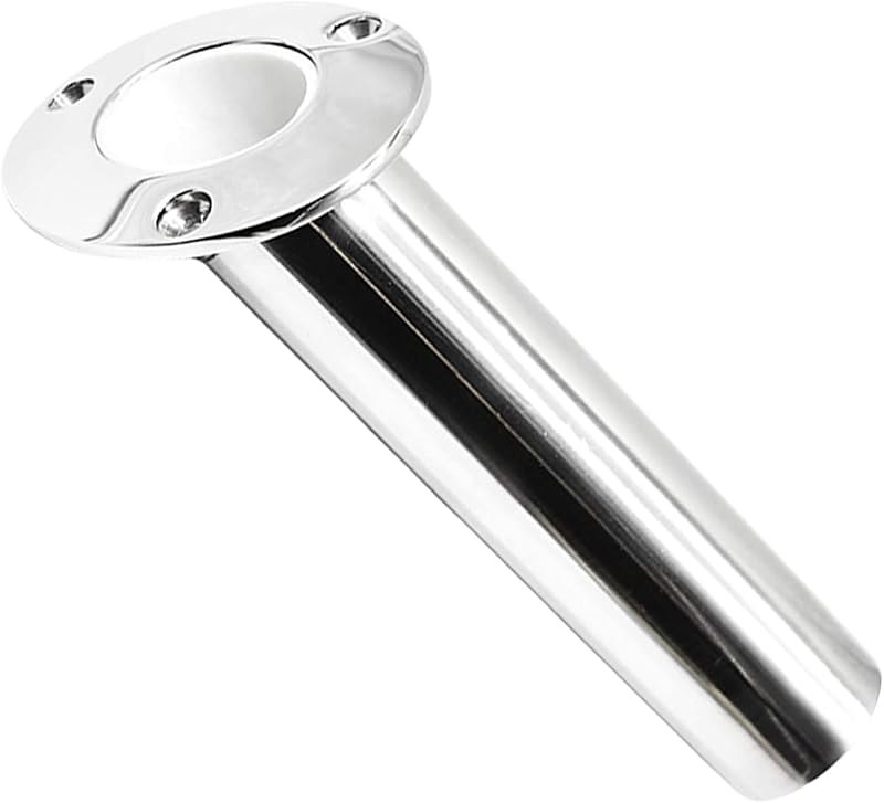 MARINE CITY Rod Holder with Drain Flush Mount Fishing Rod Pole Holders, Heavy-Duty 316 Stainless Steel