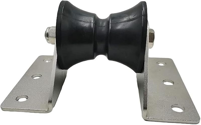 MARINE CITY Black Environmental Friendly Bow Roller Large Platform for Bow Anchor Roller Holder Replacement Bow Roller