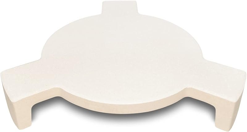 15.5" Plate Setter Heat Deflector for Medium Big Green Egg, Ceramic Pizza Stone Smoking Stone Big Green Egg ConvEGGtor