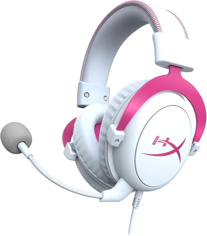 Cloud II - Gaming Headset, 7.1 Virtual Surround Sound, Memory Foam Ear Pads, Durable Aluminum Frame, Detachable