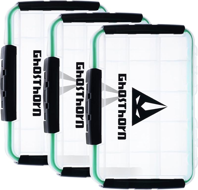 Ghosthorn Waterproof Fishing Tackle Box Organizer 3600 Lure Storage 3 Pack — Tackle that does not rust in the tra for