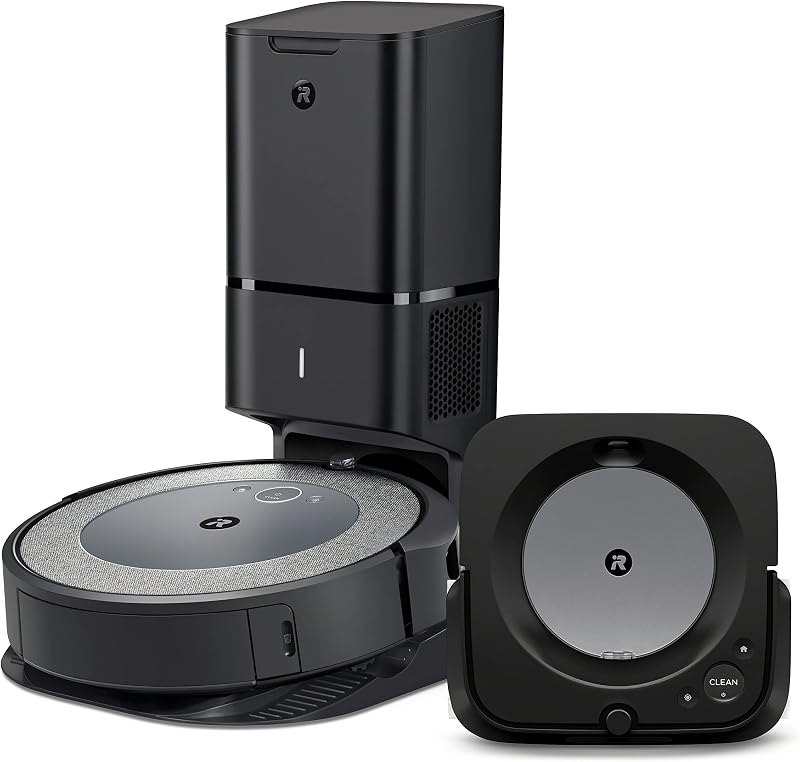 Roomba i3+ EVO (3550) Robot Vacuum and Braava Jet m6 (6113) Robot Mop Bundle - Wi-Fi Connected, Smart Mapping, Works