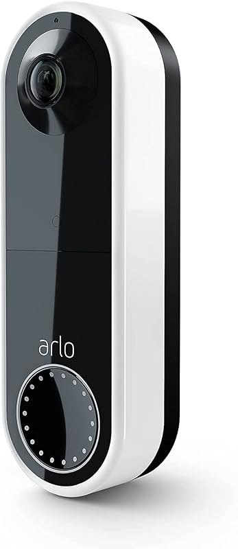 Arlo Essential Wire-Free Video Doorbell - HD Video, 180° View, Night Vision, 2 Way Audio, Direct to Wi-Fi No Hub