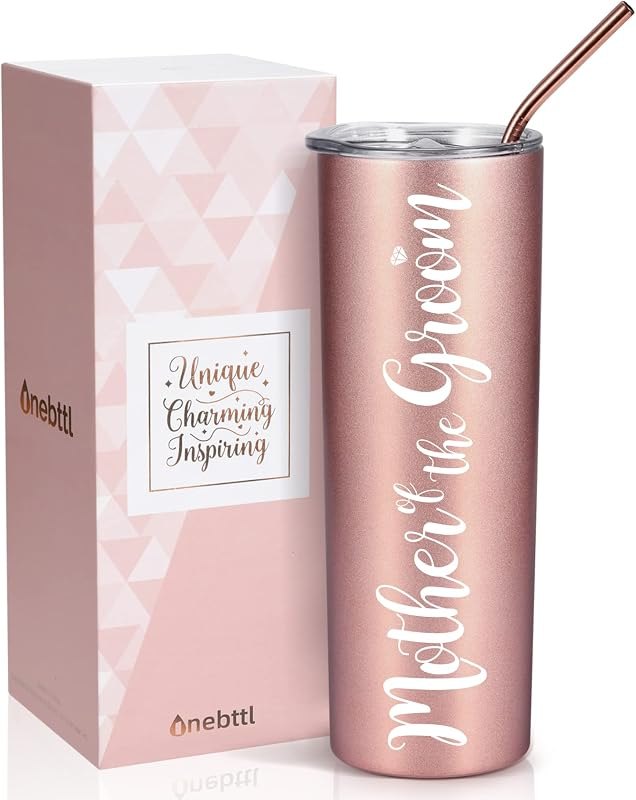Onebttl Mother of The Groom Gifts, Wedding Engagement Party Gifts for Grooms Mom, 20 oz Insulated Stainless Steel