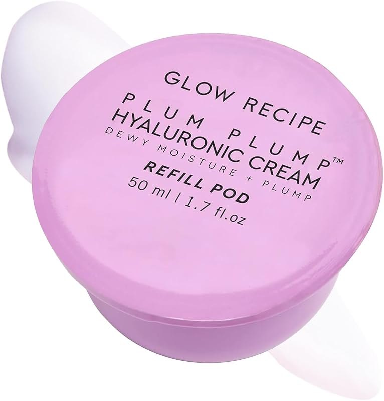 Glow Recipe Plum Plump Hyaluronic Acid Face Cream, Refill - Hydrating, Firming & Plumping Facial Moisturizer for Women