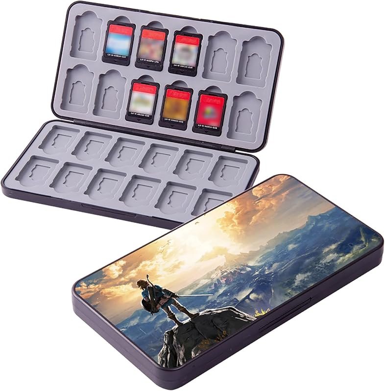 PERFECTSIGHT Switch Game Card Case for Nintendo Switch Lite/ Switch OLED, Cute Kawaii Portable Thin Compact Hard Shell