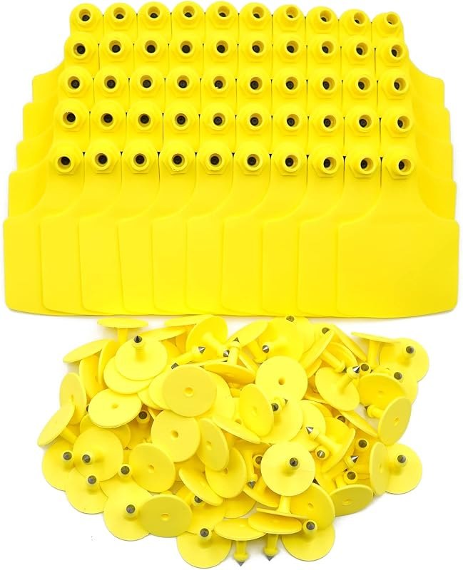 100 Pcs Blank Cattle Ear Tags TPU Livestock Identification Cards for Cattle — calf ear tags for calf ear tags