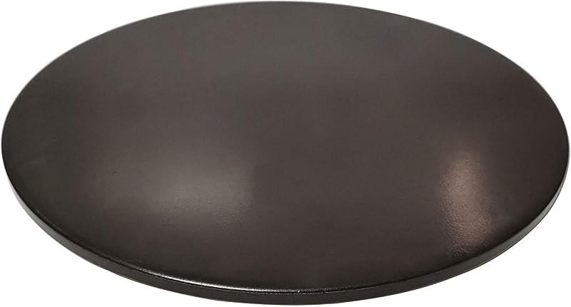 Cordierite Pizza Stone for Oven Grill - Round Baking Stone with Cleaning Brush, Glaze BBQ Pizza Stone for Bread and