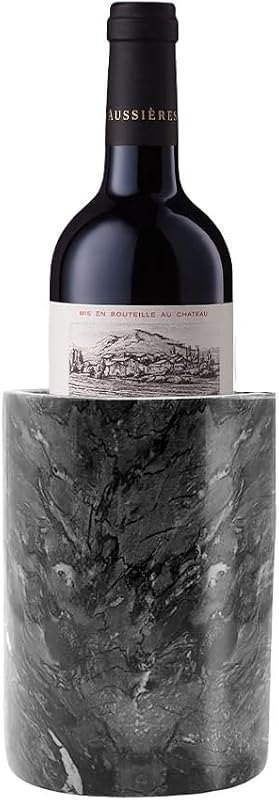 Koja Black Marble Stone Wine and Champagne Chiller, 7x5 in — wine ice bucket for wine ice bucket