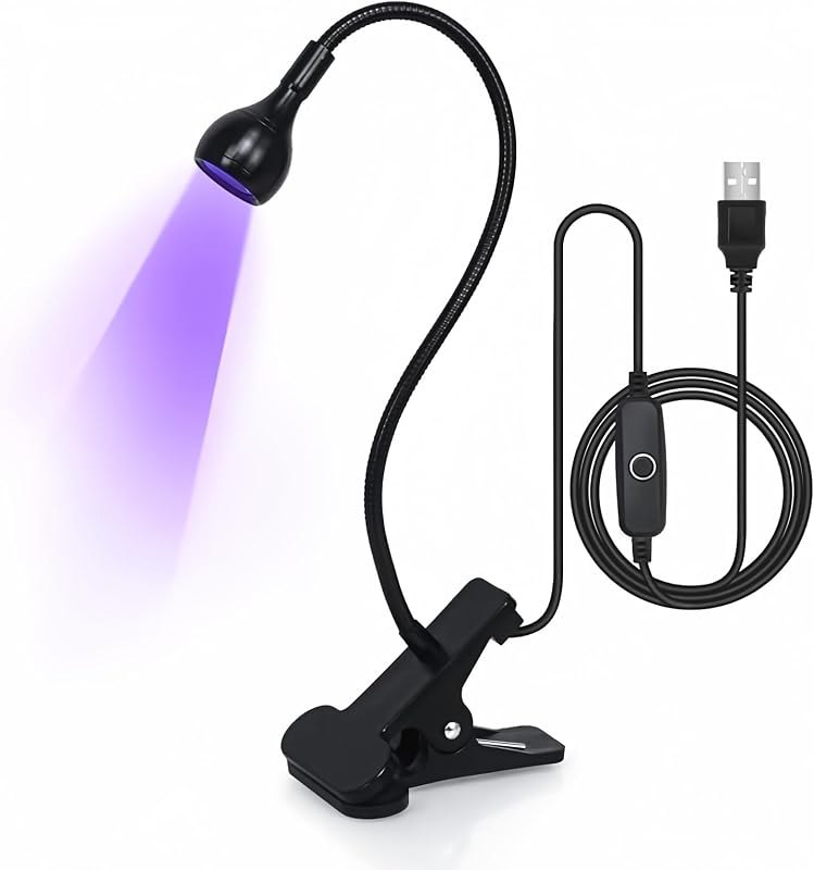 Clip on UV Nail Lamp for Gel Nail Gooseneck Nail Dryers Flash Cure — mini travel nail lamp for mini travel nail lamp
