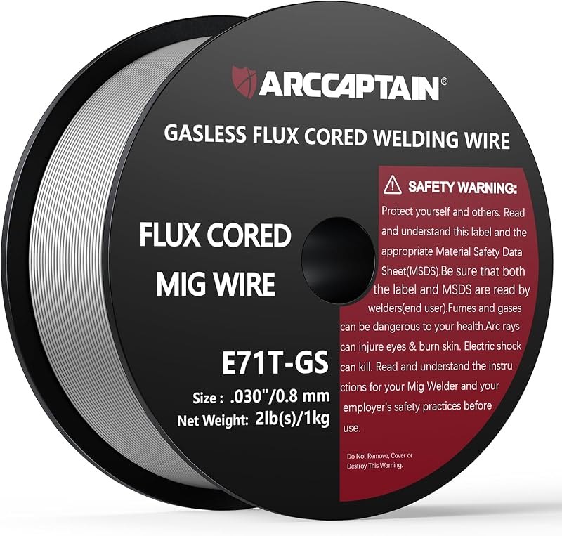 ARCCAPTAIN Flux Core Welding Wire E71T-GS .030" 2LB x 1 — welding mig wire for welding mig wire